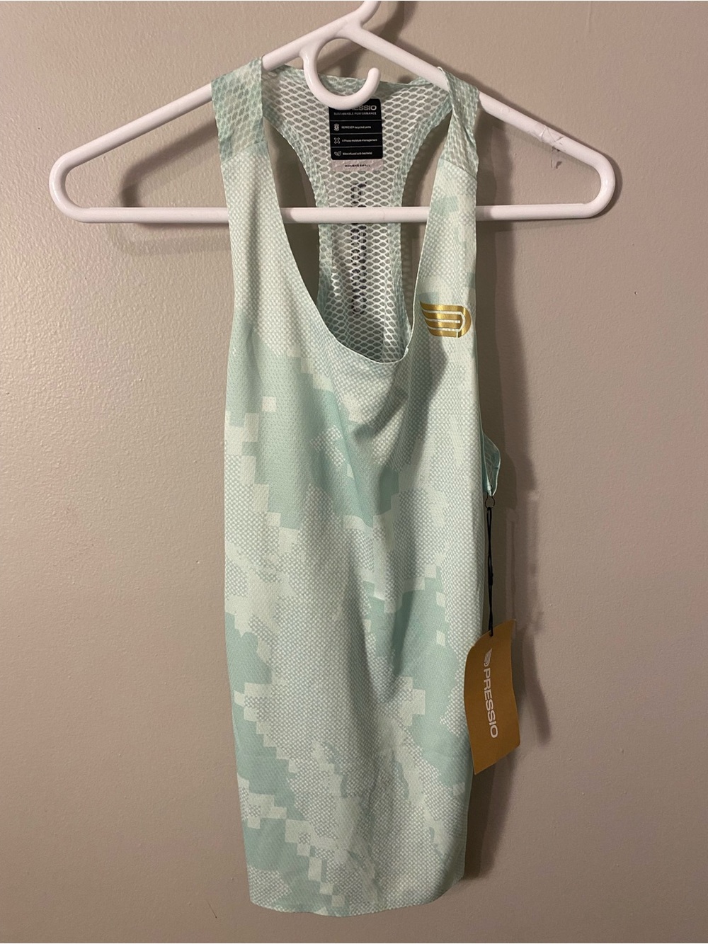 Pressio Women’s Elite Singlet Tank mint S New
